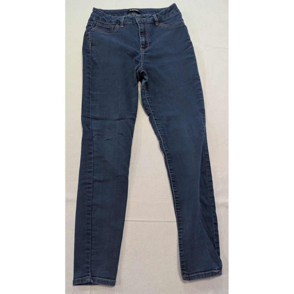 d.jeans Skinny Jeans Women 10 Dark Blue Excellent Stretch Denim Casual